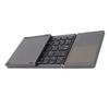 3 Folding Keyboard with Touchpad 63 Keys 10m Connection USB Charging Wireless Keyboard for Smartphone Tablet Laptop Travel