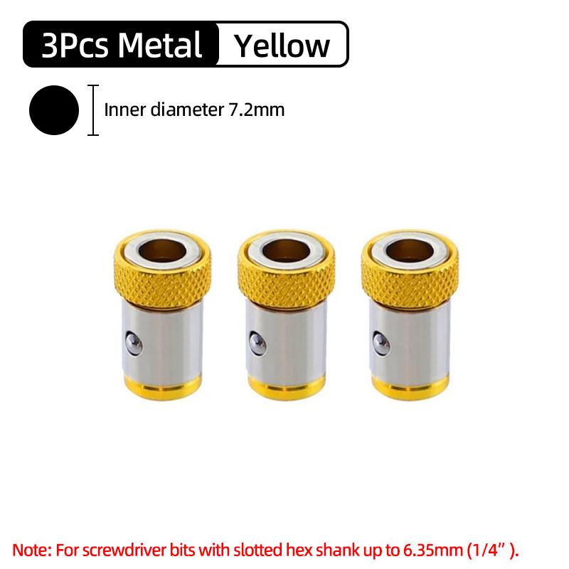 Magnetic Bit Holder Magnetic Ring Strong Magnetizer Demagnetizer Magnet Ring For 1/4 Inch 6.35mm Screwdriver Bit Holder Hand Tools Accessories