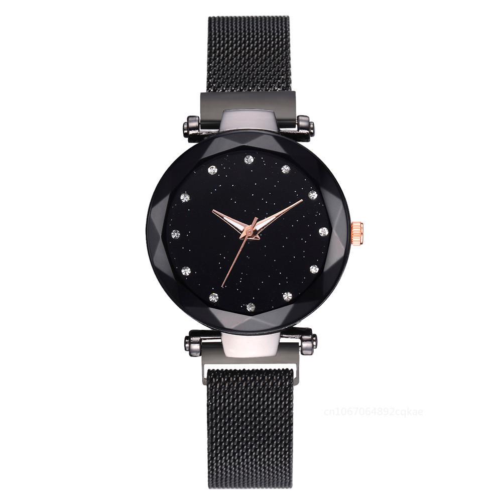 Women Fashion Diamond Quartz Wristwatches Luxury Women Watches Ladies Magnetic Starry Sky Watch Reloj Mujer Zegarek Damski