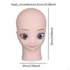 Bald Mannequin Head Manikin for Wig Making Stable Lightweight Professional Sturdy Display