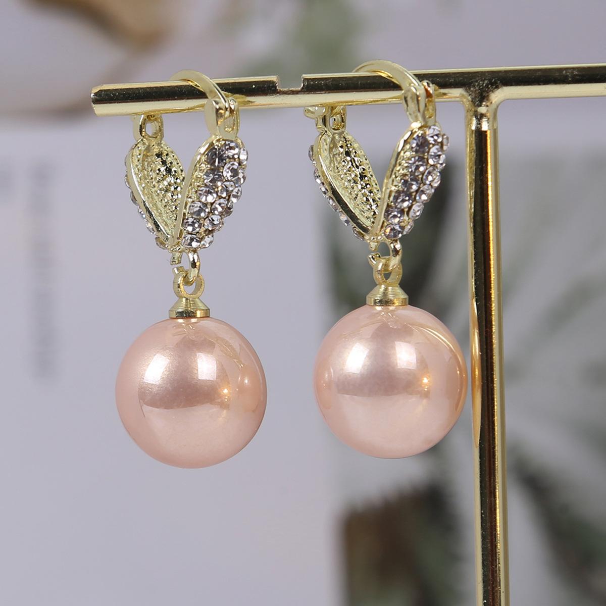 

Круглые серьги с цирконами для женщин в простом и универсальном цвете шампанского золотой