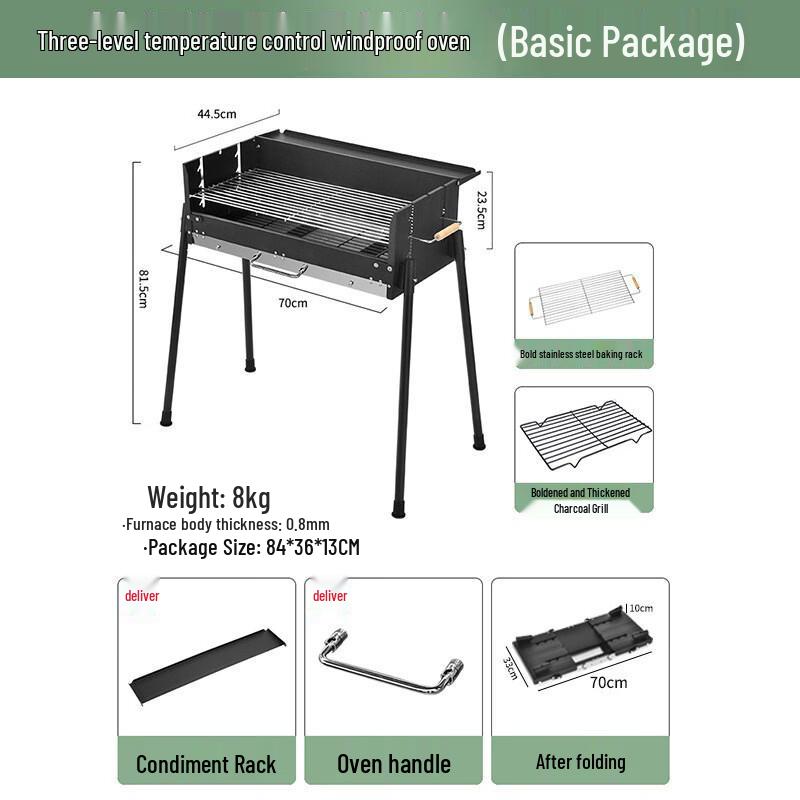 Cang Lang Ya Przenośny grill węglowy do użytku zewnętrznego