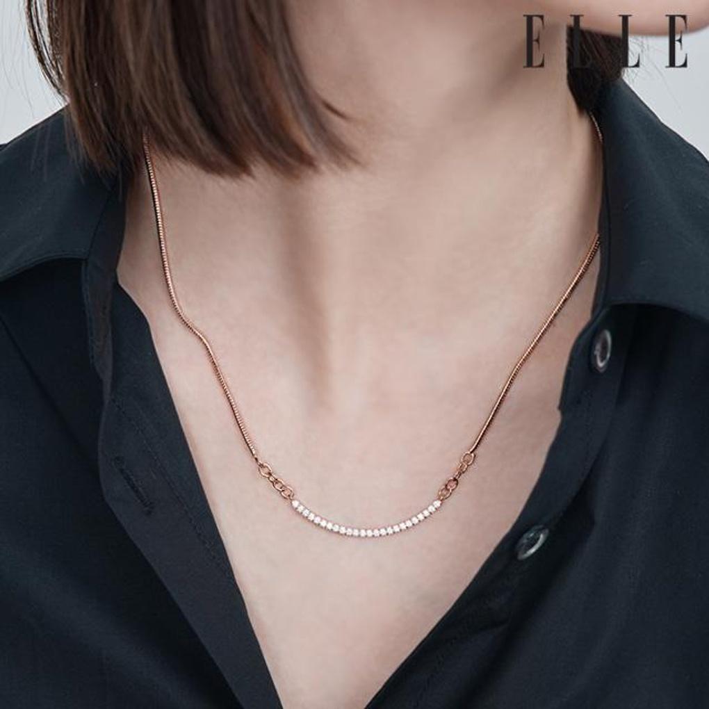 Elastic Stick Link Necklace ELBRNN210