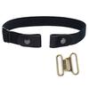 Belt Buckle - Chris - V9ZVG - Elastic - Black - Adjustable Size Up To 48 Inches