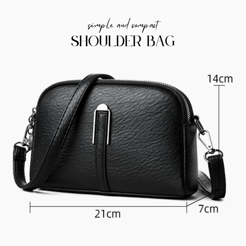 AQUA Marine Women's Shoulder Bag, Mini Bag, PU Leather, Small Handbag with Adjustable Strap, Lightweight, CrossbodyShoulder Bag, Perfect for Everyday