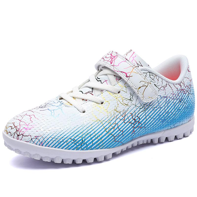 Children's TF Soccer Shoes Boys Girls Kid's Sports Running Sneakers Teenager Students Football Boots Soft Antiskid