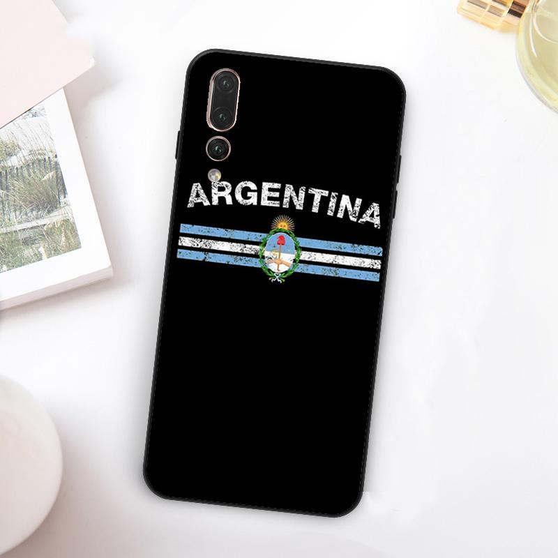 Argentina Flag For Huawei Nova 11 10 9 SE Y70 Y60 Y90 Y61 Y91 Y73 Y72 12i 11i 8i P30 P40 Lite P60 Pro Case