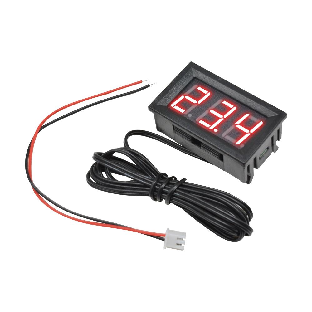 DC4-30V Mini Digital LED Thermometer for Car Temperature Monitor Panel Meter Measuring Range -50-120C with Temperature Probe