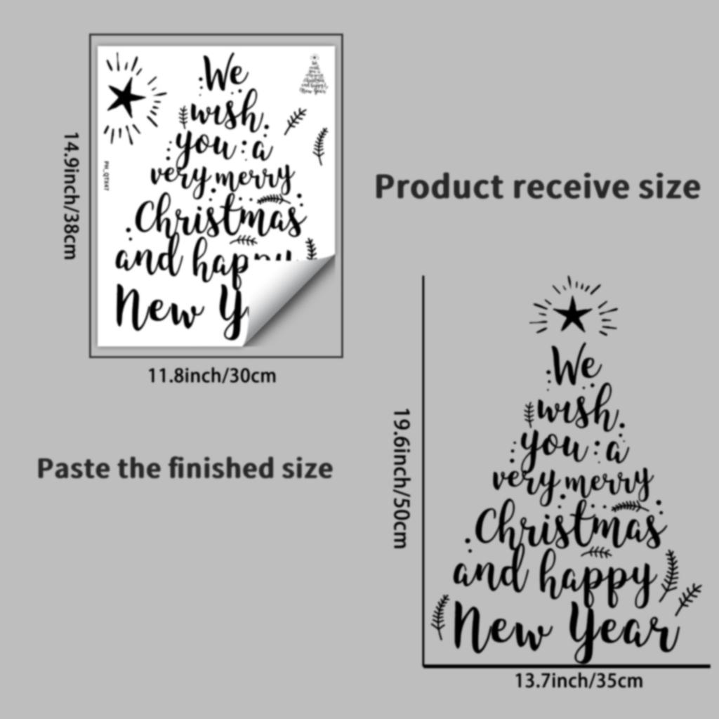 Holiday Wall Stickers Decorative Festive Window Stickers Christmas Stickers Festive Removable Wall Decals For Living Room Home