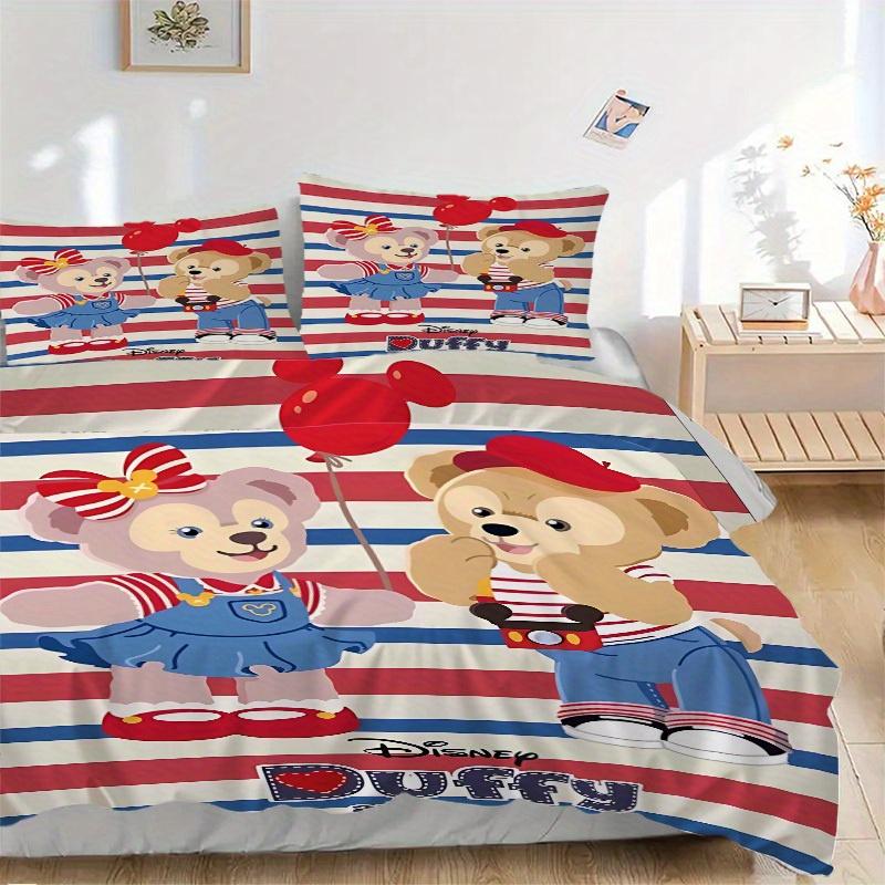 

3pcs Duffy, ShelliaMay Printed Bedding Set, Breathable And Soft, Machine Washable, Christmas Gift Birthday Gift, Bedroom Decoration 135x200cm