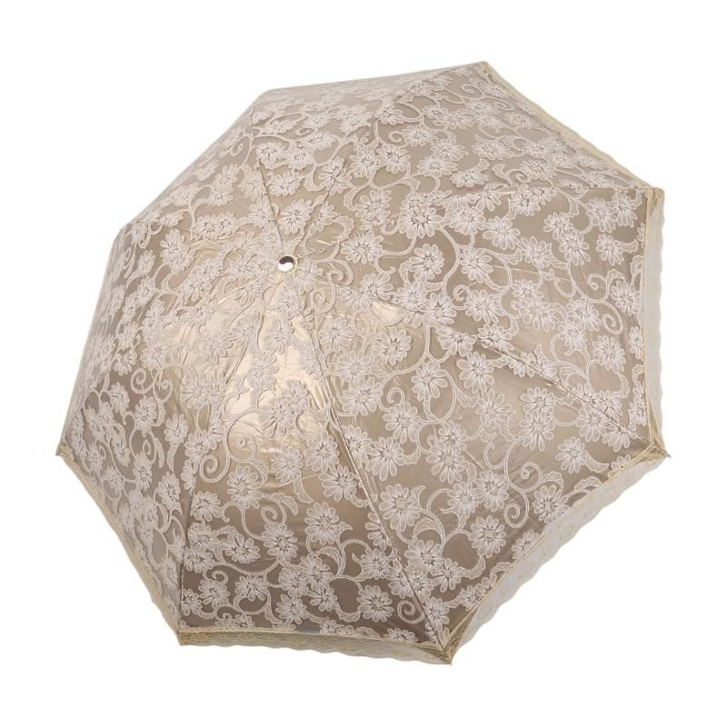 Новый модный роскошный вышитый цветочный дождевой зонт для женщин — фото 4