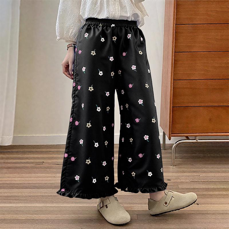 

ZANZEA Женские повседневные брюки свободного кроя с эластичной талией и цветочным принтом 5XL чёрный