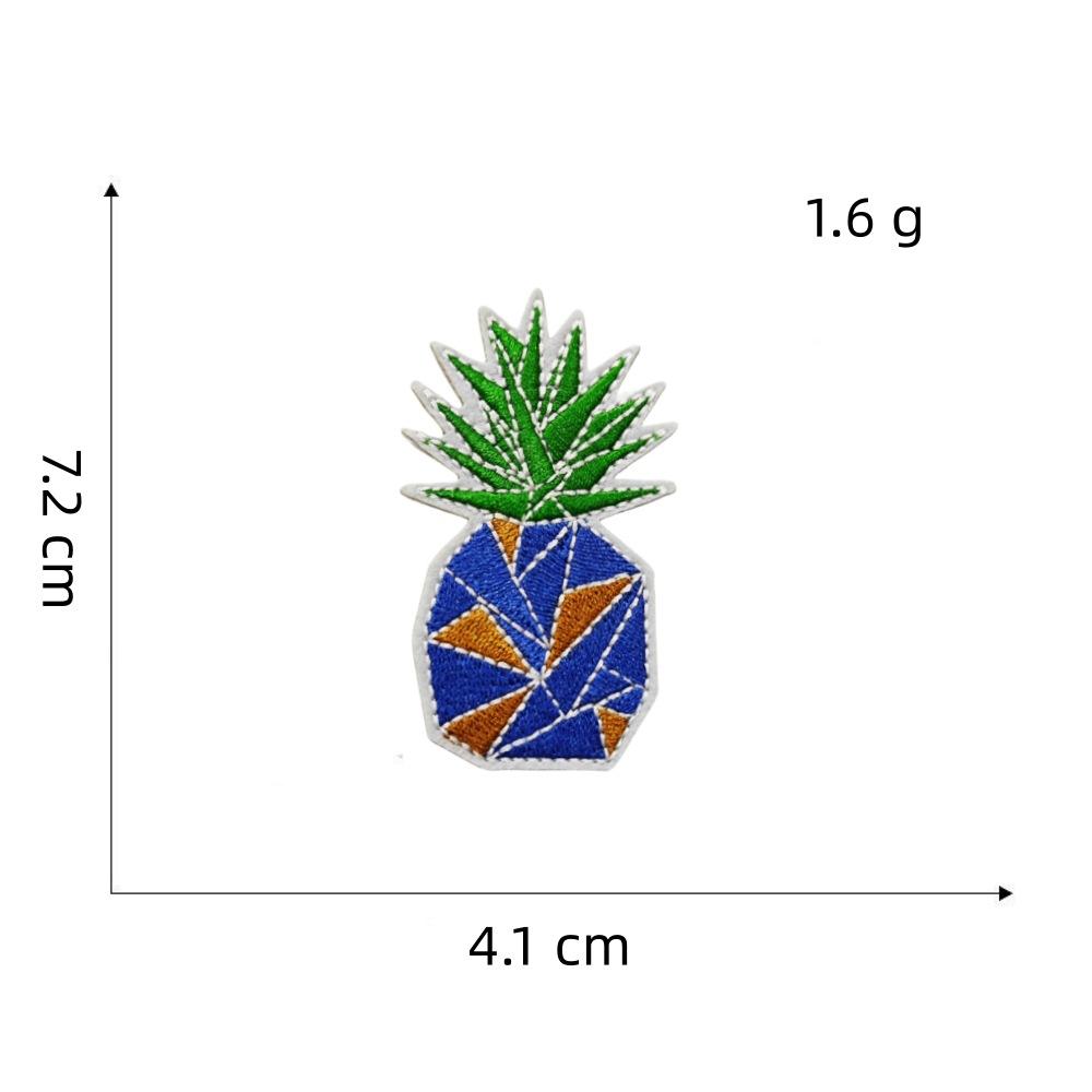 Personalized Blue Series Cloth Sticker Graffiti Decoration Cartoon Guitar Suitcase Computer Embroidery Hot Melt Adhesive Sticker