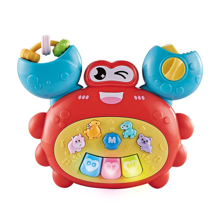 Multifunctional Dinosaur Electronic Organ Toy for Early Education - Sound and Light Piano with Cartoon Animals for Babies and Toddlers