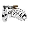 New Male Chastity Devices Stainless Steel Bird Cage Co-ck Lock With Tube