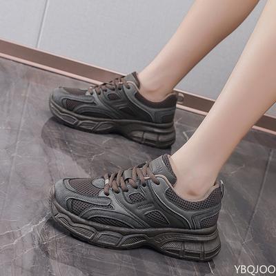 Damen Sportschuhe Neue Vielseitige Ganz Schwarze Sportschuhe Rutschfest Laufschuhe Freizeit Vulkanisiert Bequem Flacher Boden Damen