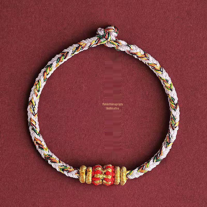 Dahao Year of the Tiger Red String Zodiac Bracelet - Women's and Couples' Woven Charm