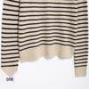Spring 2025 Women's Round Neck Striped Knit Cardigan Sweater