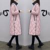 Winter Down Padded Jacket Women Mid-length Korean Style Loose Cotton-padded Coat Over The Knee Padded Jacket Coats