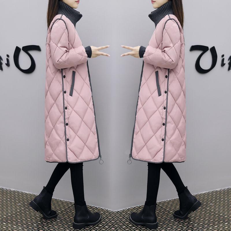 Winter Down Padded Jacket Women Mid-length Korean Style Loose Cotton-padded Coat Over The Knee Padded Jacket Coats