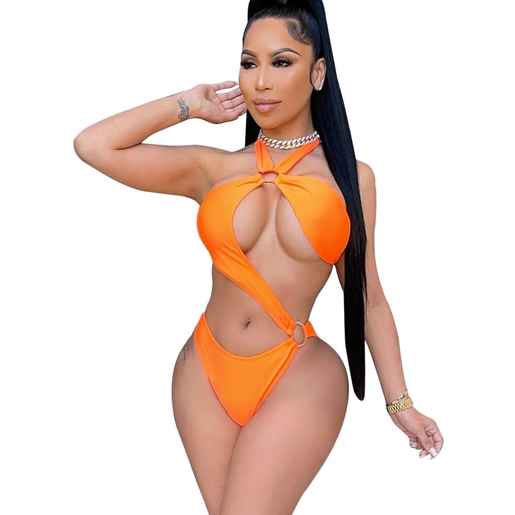 2024 Summer Halterneck Sexy One-Piece Beach Bikini