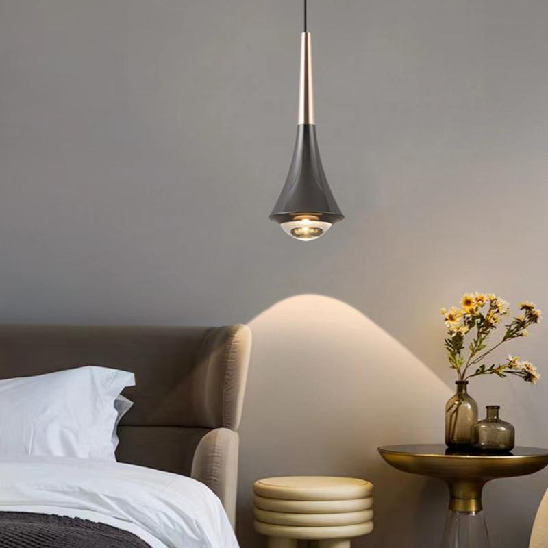 Nordic creative personality bar LED chandelier designer likes simple home bedroom bedside lamp living room study decorative lamp