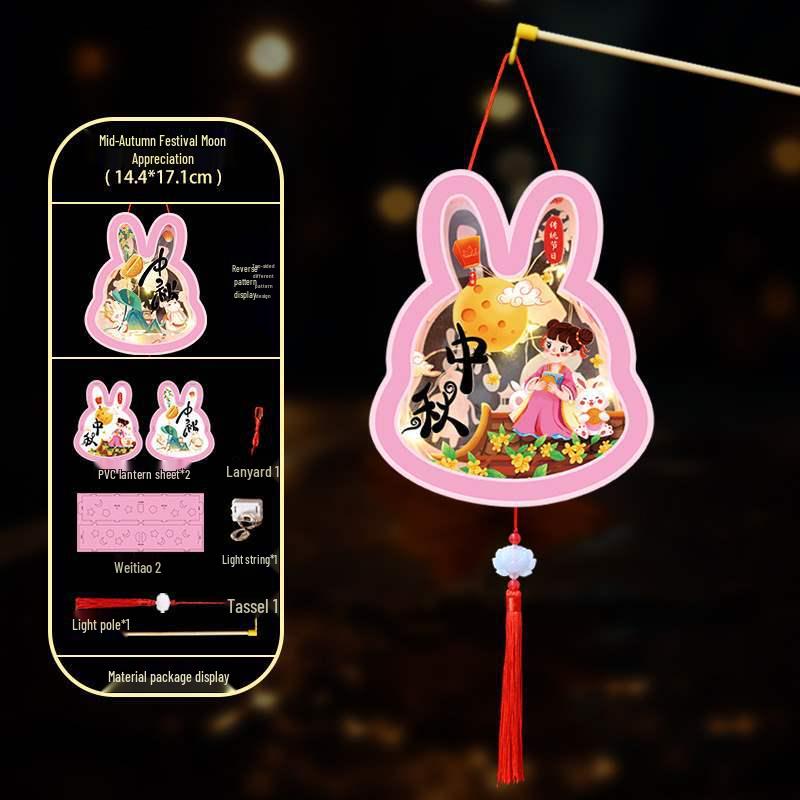 Children's Handheld Glowing Jade Rabbit Lanterns - Mid-Autumn Festival Decoration