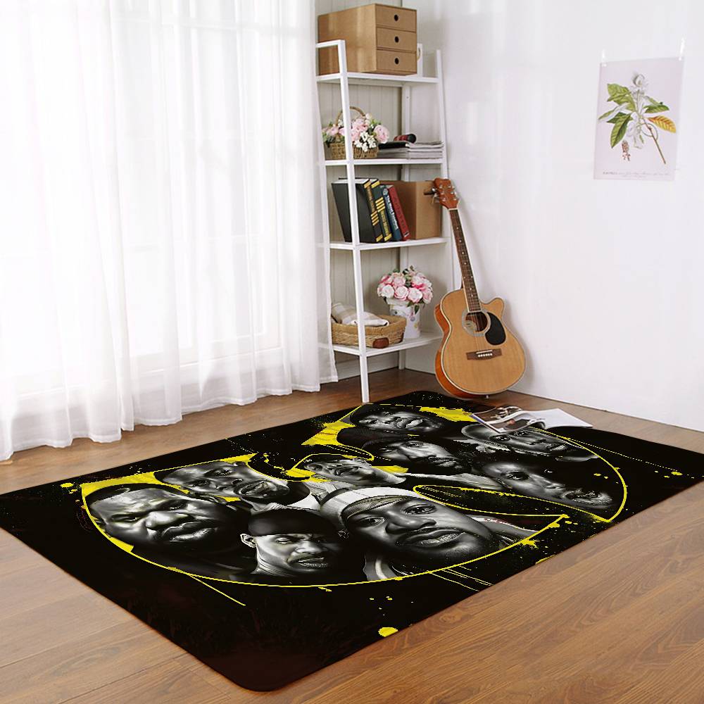W-WU-TANG Fashion Floor Mats Home Laundry Rug Carpet For Living Room Decor Lounge Area Anti-slip Foot Mat Entrance Doormat