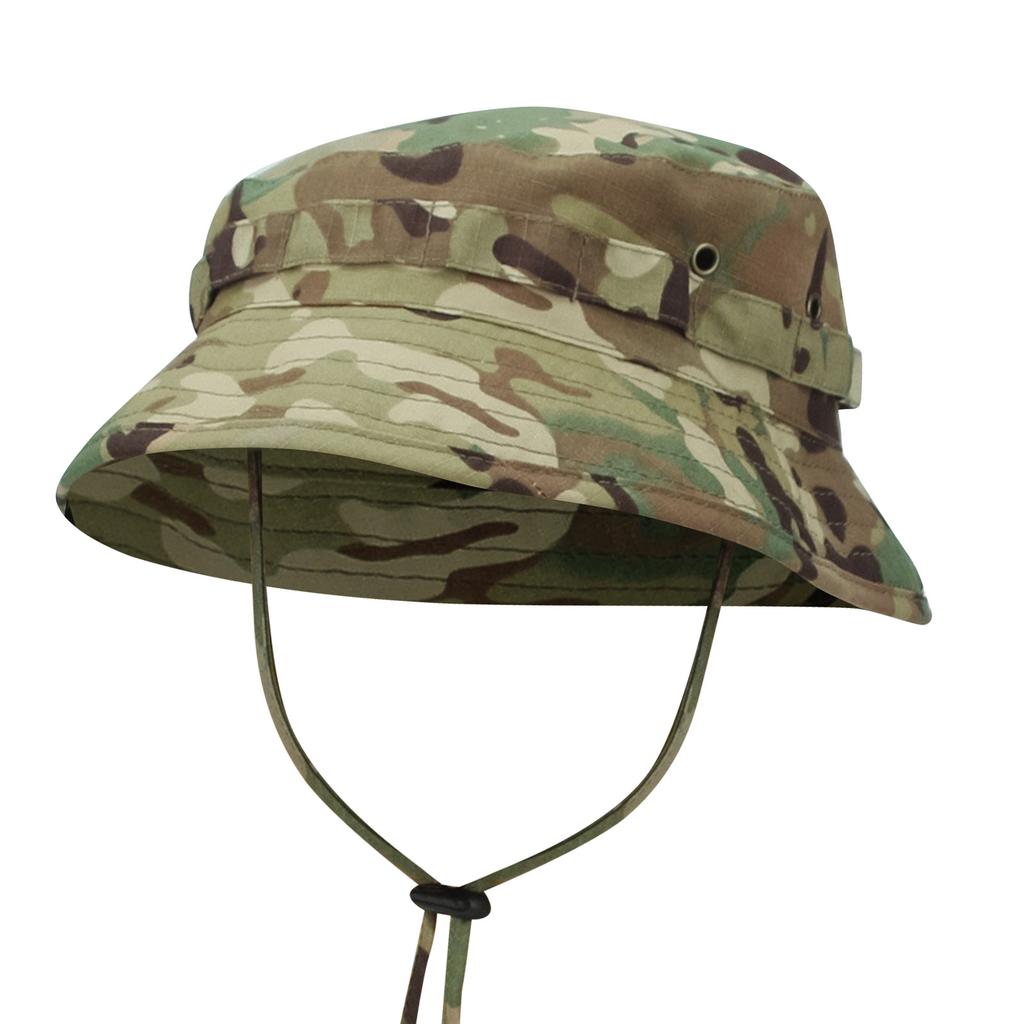 Outdoor Camouflage Short-brimmed Penney Hat, Summer Sunshade Fisherman Hat, Mountain Climbing, Fishing, Hiking And Hunting Round-brimmed Hat.