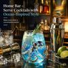 Glass Egg Shaped Animal Glass Craft Whiskey Cup Whale