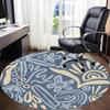 1pc Floral Patterns Office Round Area Rug, Indoor Mat Suitable For Office, Under Office Chairs Bedroom Living Room Home Decor, Room Deco