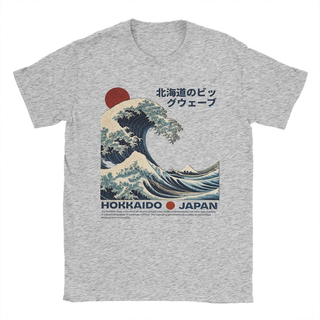 Kanagawa Wave The Great Wave Hokusai Japanese Art  Cotton TShirt For Unisexs Summer  Awesome TShirts Tees Oversized Cheap Tops