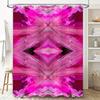 Pink Flower Shower Curtain Modern Style Floral Print Bathroom Decor Waterproof Fabric Decorative Rain Shower Panel Xsmall Size (
