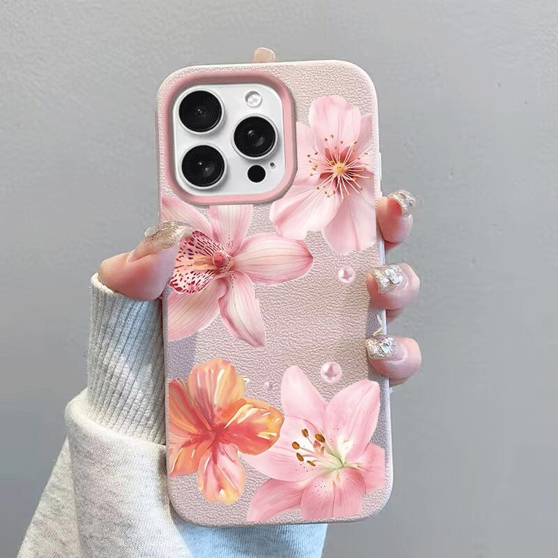 Violet Flowers CaseFor Realme C53 C51 C55 C35 C63 C61 C20 C21Y C25Y C75 5 5i 8 V13 NARZO 50 50A NOTE 60 P3X 15 12 PRO Plus Cover