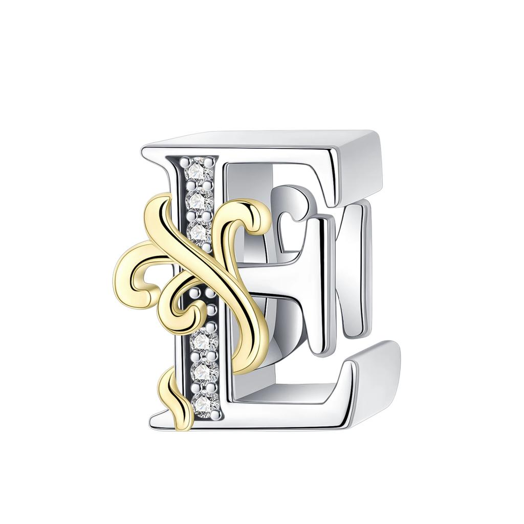 Copper Full Series Of A-Z Letters Pendant Charms For Originalbracelet Charm Necklace Diy Female Jewelry