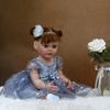 KEIUMI Implanted Hair Girl Reborn Baby Dolls 55 Cm Realistic Skin Can Bathe Bebe Doll Reborn Kids Play Partner Toy