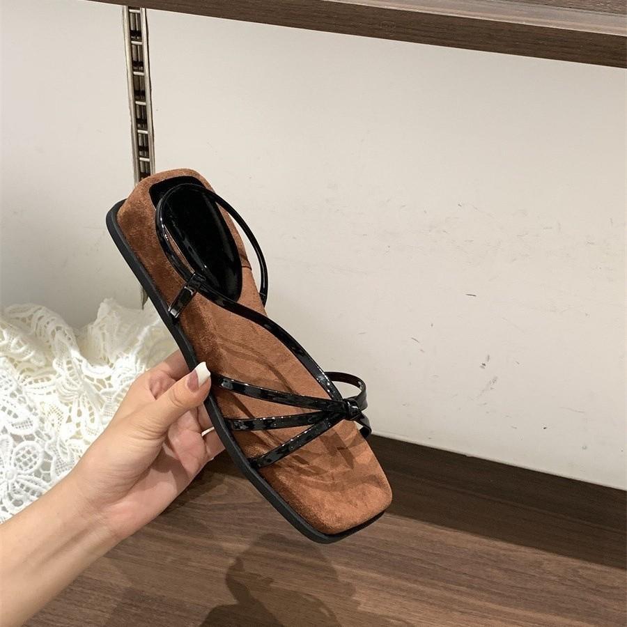 Thick heel cool slippers women's outerwear skirt open toe hollow platform fashion shoes