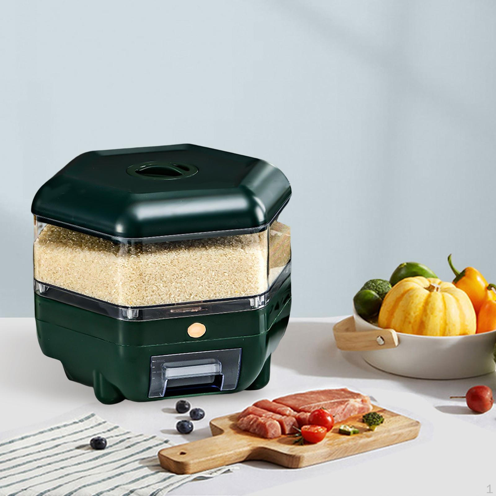 

5 кг кухонный контейнер для хранения риса, ведро для зерна 5kg Green