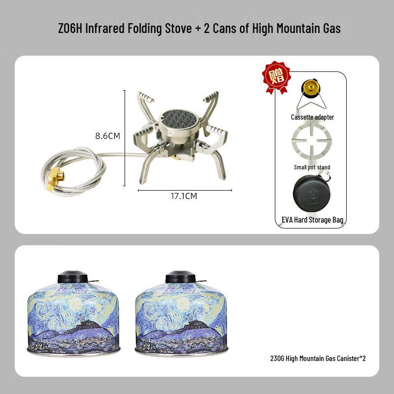 OEING Portable Split Camping Stove Kit