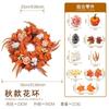 Maple Leaf Wreath Door Decor Fall Harvest Festival Thanksgiving Home Decoration Artificial Floral Garland