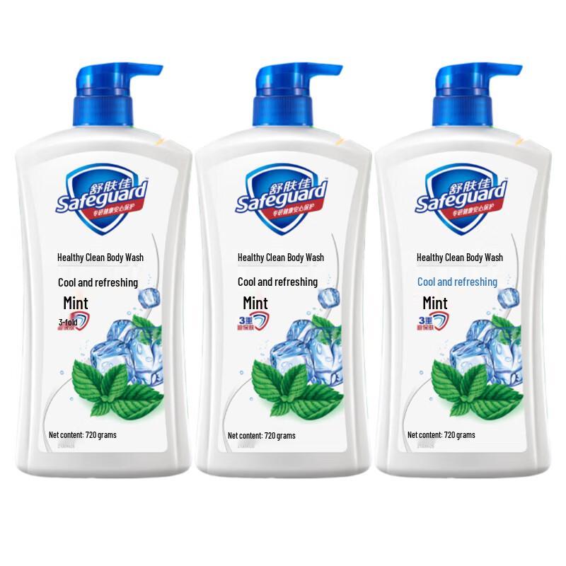 

Safeguard Healthy Clean Body Wash, Mint Scent, 3 x 720g Value Pack