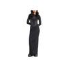 adidas Originals Atlanta Abito Stampato con Strass Sportivo Comodo Moda Slim Fit Manica Lunga Donna Abiti Nero IW3108