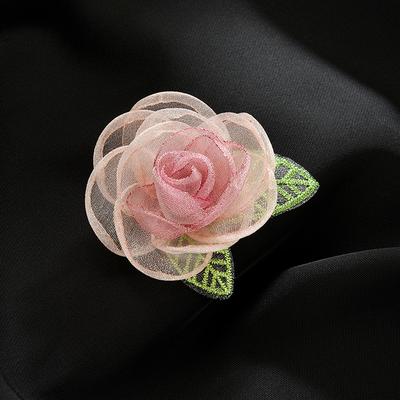 Mode Stoff Kamelienbrosche Temperament Design Sinn Nische Dreidimensionale Simulation Blume Anstecknadel Elegante Bekleidungsaccessoires