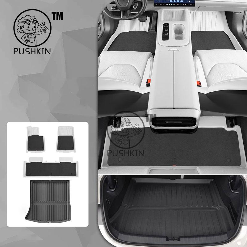 For Xiaomi SU7 2024 2025 2026 TPE Floor Mats Dirt-resistant Foot Carpet Floor Cover Auto Interior Accessories
