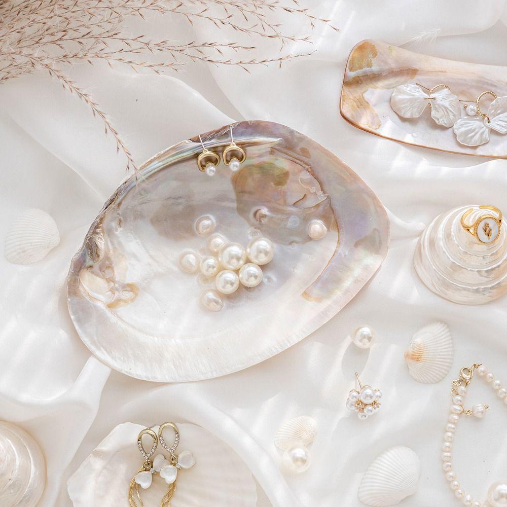 Decorative Shell Shape Home Decor Jewelry Storage Tray Storage Container Storage Holder Art Craft