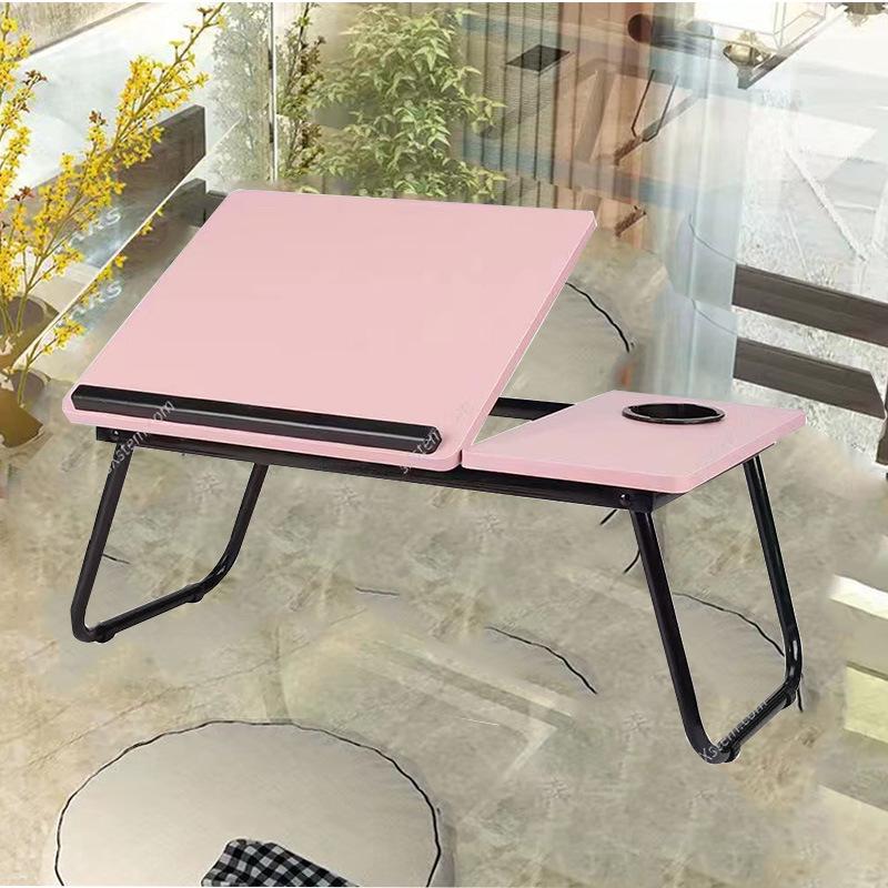 Adjustable Five-Position Bed Table: Portable Laptop Desk for Dorms & Lounging