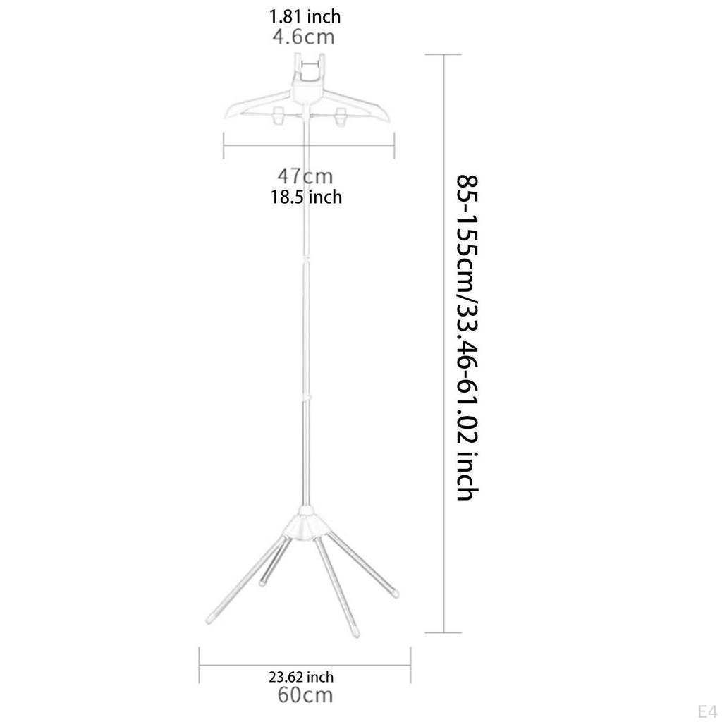 Clothes Hanger for Steamers, Portable, Foldable, -held Ironing Stand