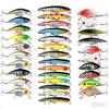 43Lure bait set with mixed Minnow and Popper hard baits, specially designed for fishing snakehead and bass