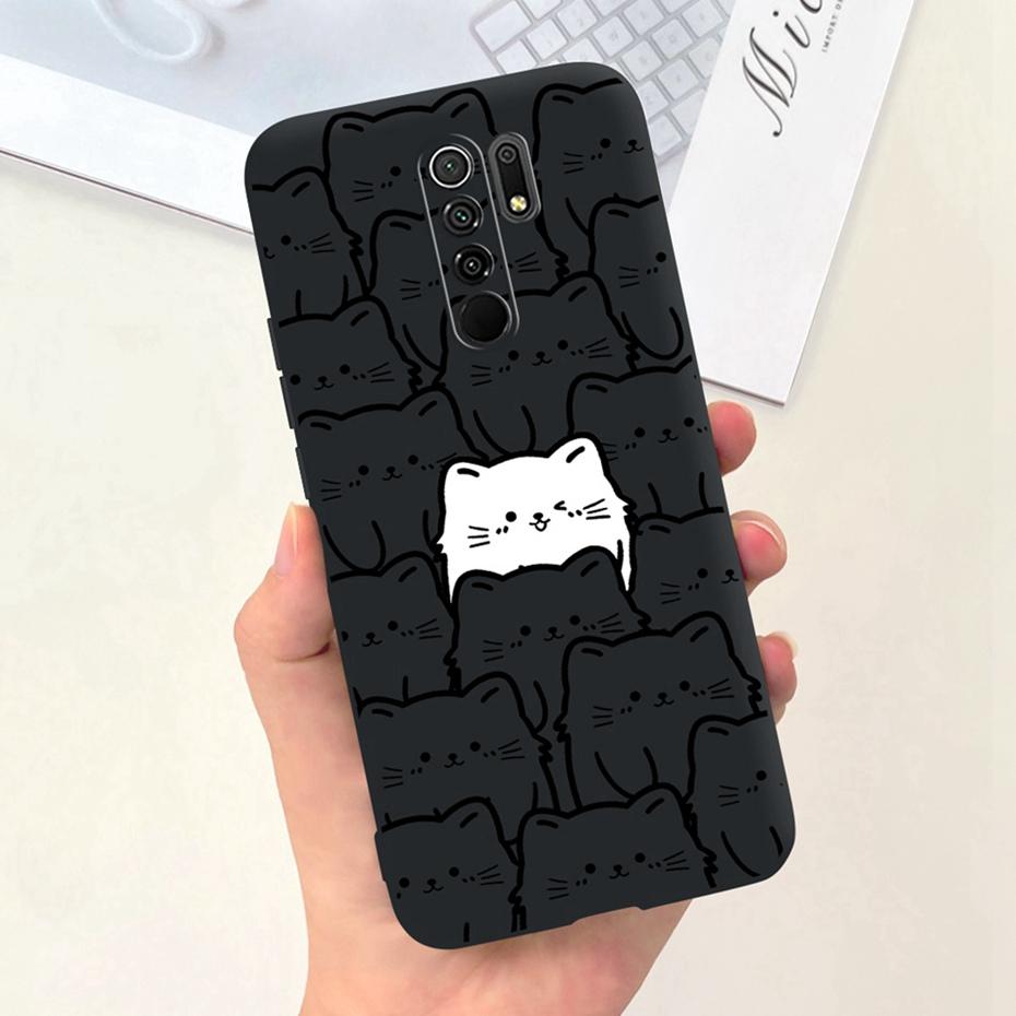 For Xiaomi Redmi 9 Cute Animal Cartoon Phone Case For Redmi 9 Prime Redmi9 China Version Candy Color Soft Silicon TPU Back Cover