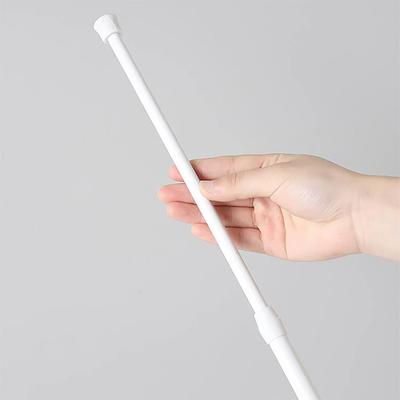 20in Multifunctional Spring Loaded Extendable Rod Adjustable Curtain Telescopic Pole Household Hanging Rods Bathroom Product